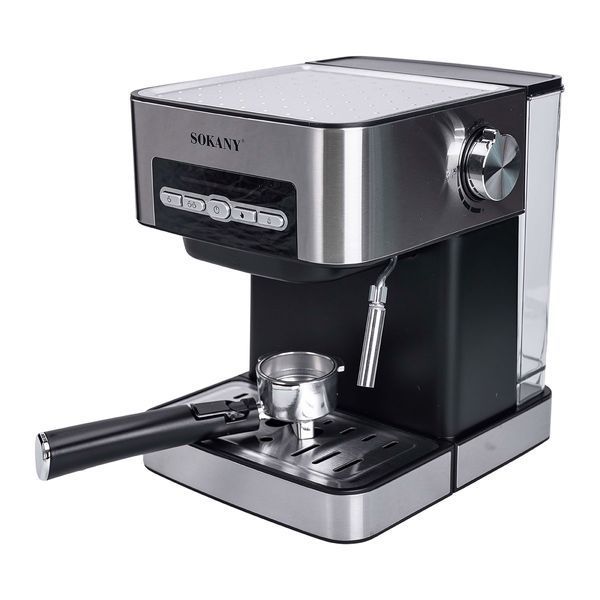 Кофеварка с трубкой для молока 1.6 л кофемашина для дома 850 Вт Sokany SK-6862 SK-6862 фото