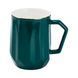 Чашка порцелянова для чаю та кави 400 мл кружка універсальна Зелена HP7189GR HP7189GR фото 1