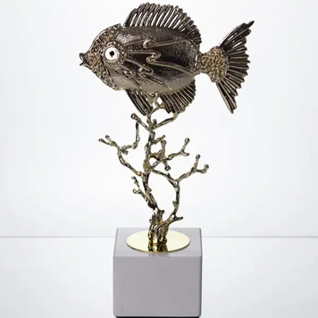 Декоративная фигурка Gold Fish 16x8x30 см металлическая HP-7-18 HP-7-18 фото