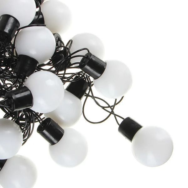 Гирлянда матовый шарик 28LED 5м (флеш) 10мм, Новогодняя бахрама, Светодиодная гирлянда, Уличная гирлянда mu13829 фото