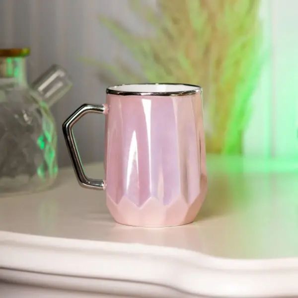 Чашка порцелянова Glaze 450мл у дзеркальній глазурі чашки для кави HPCYM0885P HPCYM0885P фото