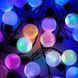 Гирлянда матовый шарик 28LED 5м (флеш) 10мм, Новогодняя бахрама, Светодиодная гирлянда, Уличная гирлянда mu13829 фото 1