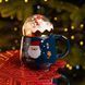 Чашка порцелянова з кришкою Christmas 400 (мл) Синій Yiwu FM-CS-41B FM-CS-41B фото 2