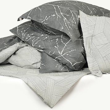 Простыня петрикор 260x230 см сатин 200 тс 100% хлопок серый с принтом BL-FS-14 GRAY/PRINT фото