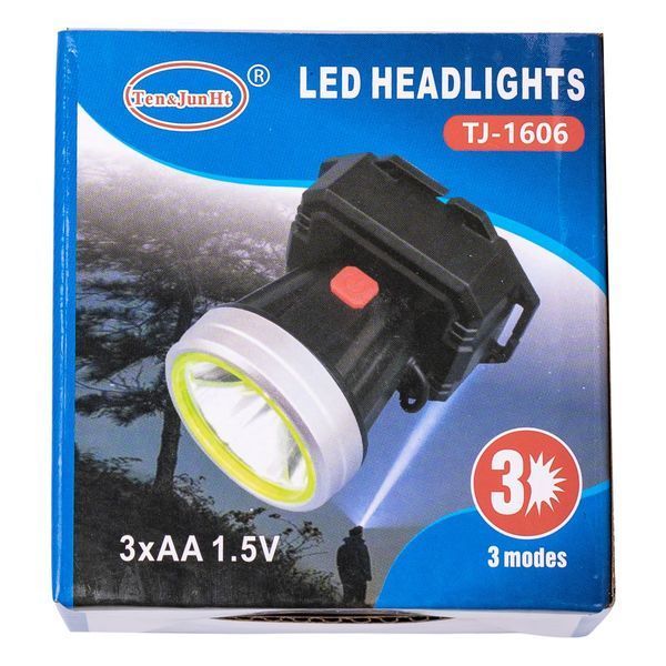 Налобний ліхтар акумуляторний 8х8х5.5 см 5 В 3 режими роботи LED HP-JG-4 HP-JG-4 фото