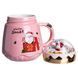 Чашка порцелянова з кришкою Christmas 400 (мл) Рожева Yiwu FM-CS-41C FM-CS-41C фото 4