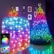 Светодиодная умная гирлянда Smart Роса RGB 100 LED с Bluetooth для елки от USB 10м Jam3939 фото 1