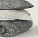 Простыня петрикор 160x230 см сатин 200 тс 100% хлопок серый с принтом BL-FS-13 GRAY/PRINT фото 7