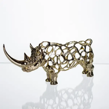 Декоративная фигурка Rhinoceros 23х6х10 см металлическая HP-7-22 HP-7-22 фото