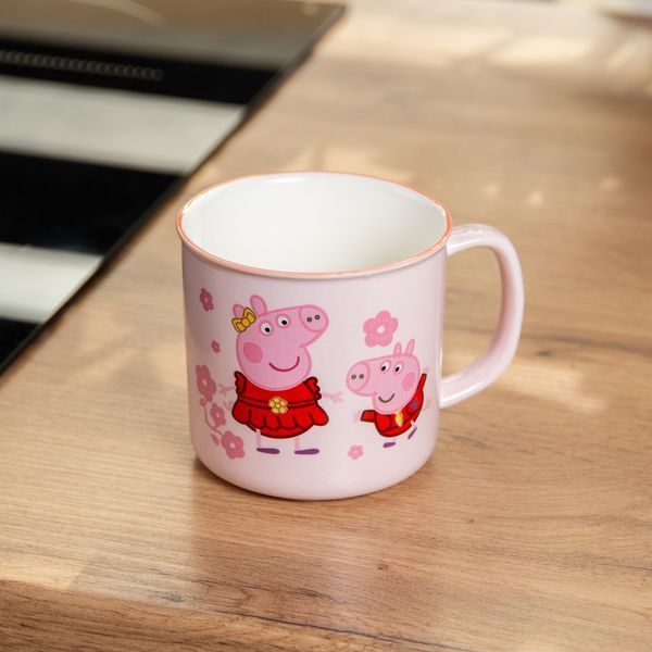 Чашка порцелянова Peppa Pig 400 мл рожева рожева HP-15-13 HP-15-13 фото