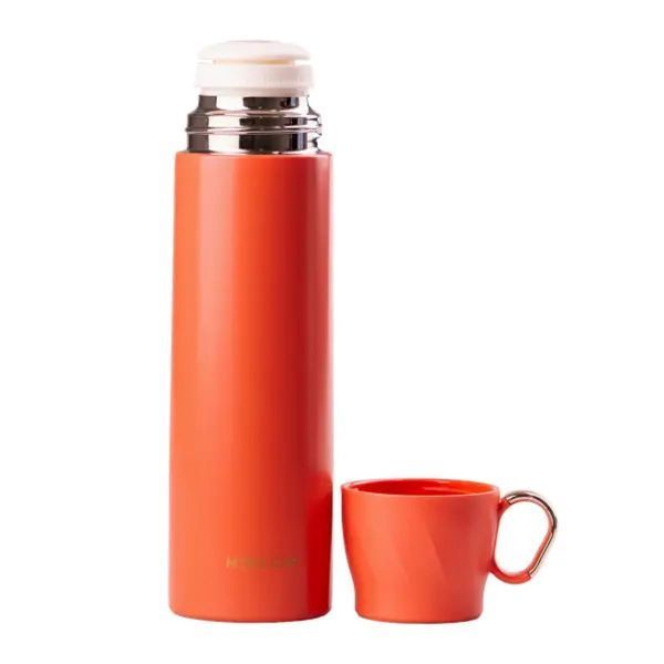 Термос с чашкой и клапаном Mini Cup 500 мл с металлической колбой Красный HPGM7009R HPGM7009R фото