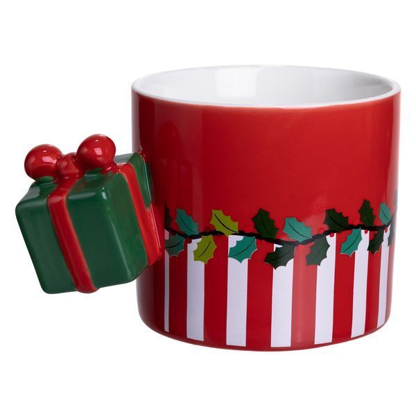 Чашка порцелянова новорічна Merry Christmas 400 (мл) Червона Yiwu FM-CS-49R FM-CS-49R фото