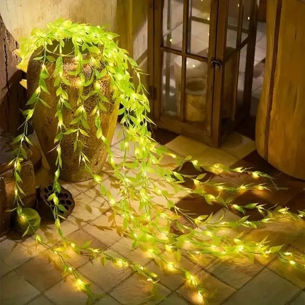 Гірлянда Роса з LED-підсвічуванням "Зелена Верба" ​​2, Тепле світло SF-56 205SF-56 фото