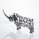 Декоративная фигурка Rhinoceros 23x6x10 см металлическая Yiwu Сріблястий HP-7-23 фото 4