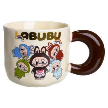 Чашка порцелянова Labubu 400 (мл) подарункова кружка прикольна чашка для дітей на подарунок FM-21A FM-21A фото