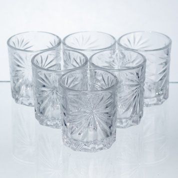 Набор рюмок для виски Shot glass 6 штук по 75 мл HP-17-34 HP-17-34 фото