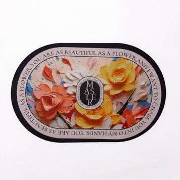 Коврик диатомитовый универсальный BEAUTIFUL FLOWERS 58*38 см с эффектом 3 - D HP-42-55 HP-42-55 фото