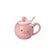 Чашка порцелянова Flamingo 500мл з кришкою і ложкою чашки для кави Smile HPCY8276SM HPCY8276SM фото