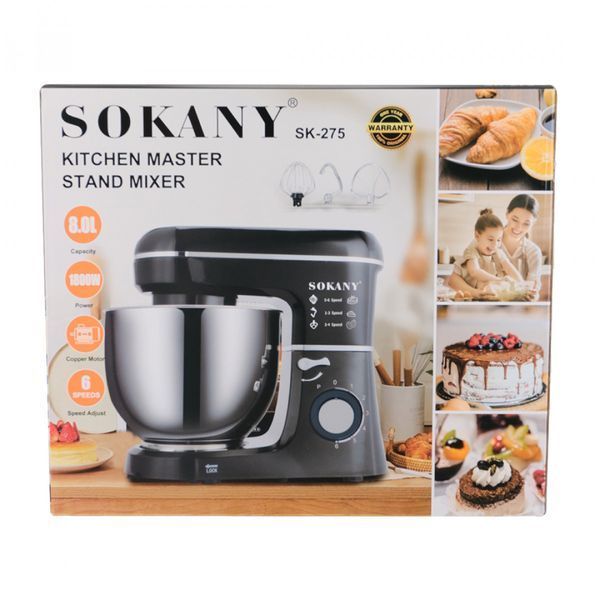 Міксер Sokany SK275BST з чашею 8 літрів SK275BST фото
