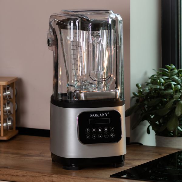 Бесшумный блендер Sokany с 2-литровой чашей для смузи и коктейлей, портативный 8000 Вт SK-03024 SK-03024 фото