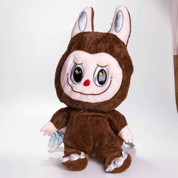 Мягкая игрушка-плед, подушка 3 в 1 Labubu Brown Dragon плед в игрушке детский плед игрушка Лабубу Коричневый Yiwu Коричневий 520-29BR фото