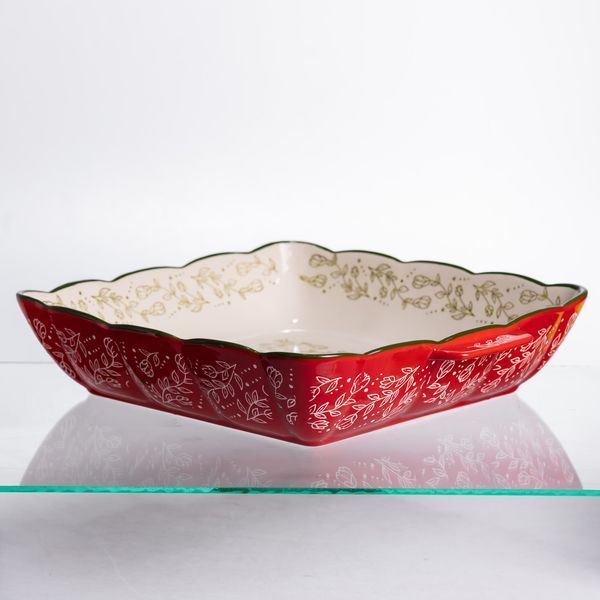 Форма для запікання Vintage 34&times;30&times;7 (см) квадратна форма для випікання в духовці з ручками Червона HM04-16 HM04-16 фото