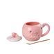 Чашка порцелянова Flamingo 500мл з кришкою і ложкою чашки для кави Smile HPCY8276SM HPCY8276SM фото 2