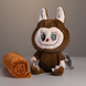 Мягкая игрушка-плед, подушка 3 в 1 Labubu Brown Dragon плед в игрушке детский плед игрушка Лабубу Коричневый Yiwu Коричневий 520-29BR фото 1