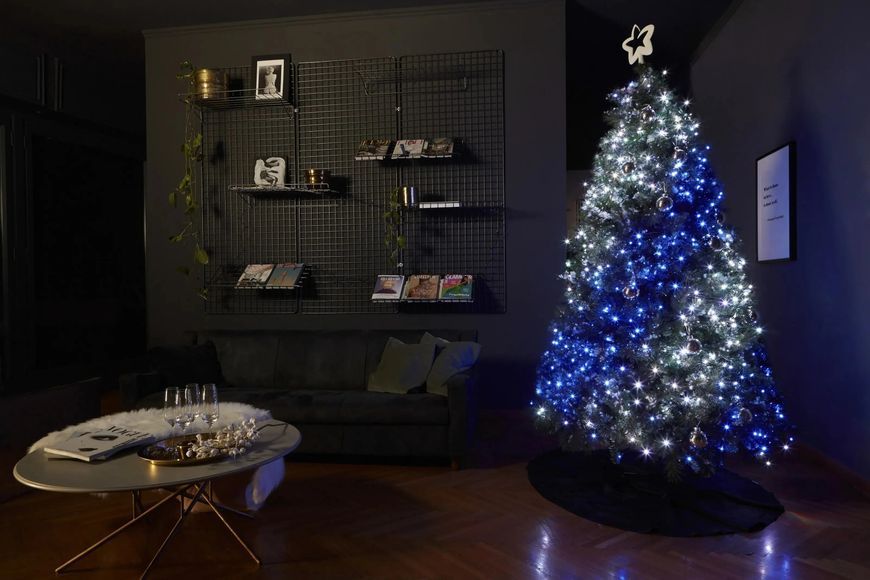 Новогодняя умная светодиодная гирлянда Encora Xmas Lights, 100LED, 10М с управлением через Bluetooth 2124077 фото