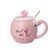 Чашка порцелянова Flamingo 500мл з кришкою і ложкою чашки для кави Nice day HPCY8276ND HPCY8276ND фото