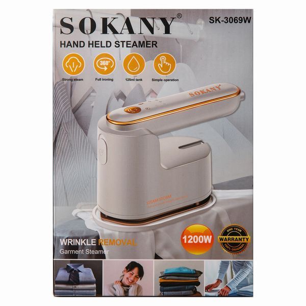 Відпарювач Sokany Ручний 1200 Вт білий SK-3069W SK-3069W фото