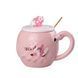 Чашка порцелянова Flamingo 500мл з кришкою і ложкою чашки для кави Nice day HPCY8276ND HPCY8276ND фото 1