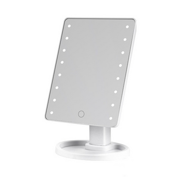 Зеркало косметическое 21х16 см 16 LED Черное HP-10-3AW HP-10-3AW фото