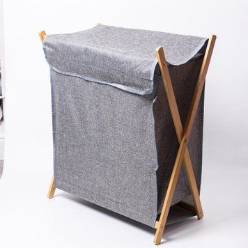 Кошик для білизни на підставці 52&times;30&times;60 (см) м'який Сірий HP-41-17 HP-41-17 фото