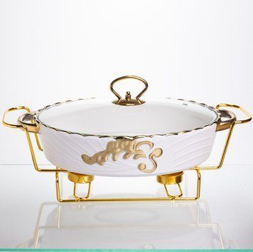 Мармітниця порцелянова для других страв Margaret 1,5 л Yiwu YYSH1215 YYSH1215 фото