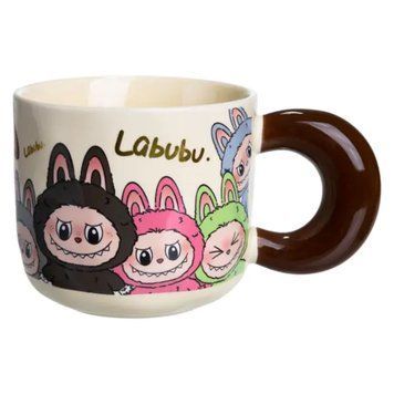 Чашка порцелянова Labubu 400 (мл) подарункова Yiwu FM-21C FM-21C фото