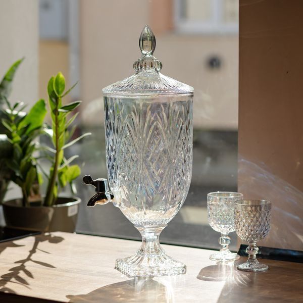 Лимонадниця Classic Crystal 5л із краном HP-19-297 глек диспенсер для напоїв прозорий HP-19-297 фото