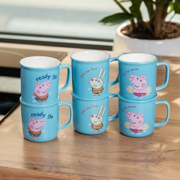 Набір із 6 чашок Peppa Pig, 150 мл, синій HP-15-17-1 HP-15-17-1 фото
