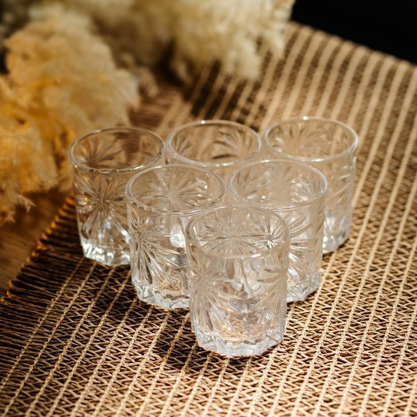 Набор рюмок для крепких напитков Shot glass 6 штук по 75 мл HP-17-36 HP-17-36 фото