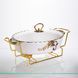 Мармитница фарфоровая для вторых блюд Margaret 1,5 л Yiwu YYSH1215 YYSH1215 фото 3