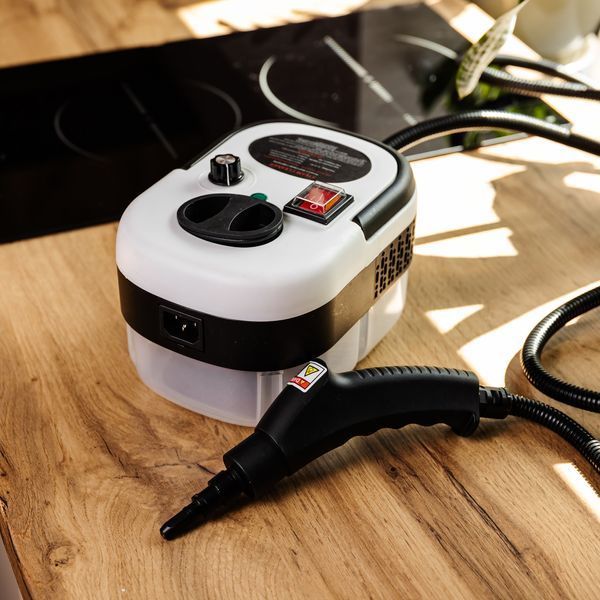 Пароочисник ручний Steam Cleaner 2500 Вт із набором та баком 1.2л HP-SC-002-white HP-SC-002-white фото