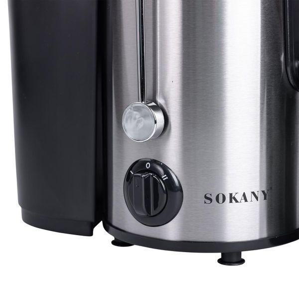 Соковижималка шнекова електрична з чашею Sokany SK-4000 800 Вт Чорна SK-4000 фото