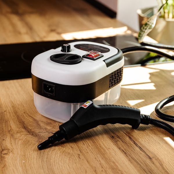 Пароочисник ручний Steam Cleaner 2500 Вт із набором та баком 1.2л HP-SC-002-white HP-SC-002-white фото