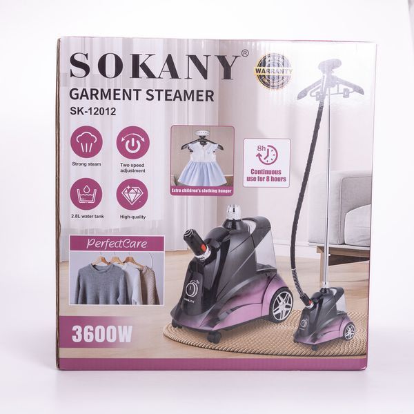 Напольный отпариватель для одежды Sokany 3600 Вт на 2.8 литра SK-12012 SK-12012 фото