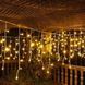 Різнокольоровий Новорічна святкова гірлянда бахрома 120 Led прозорий провід 3х0.5 м Dyd4141/4 фото 5