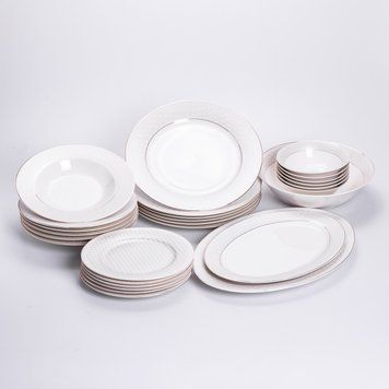 Столовый сервиз из фарфора Claire на 6 персон 27 предметов HP-HK-2 HP-HK-2 фото