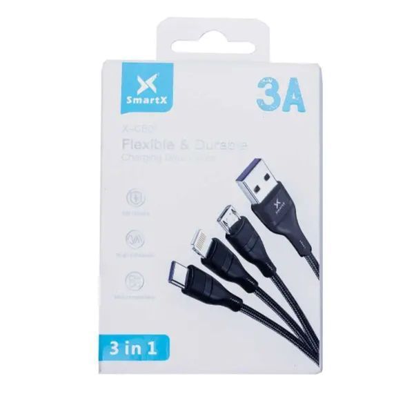 Кабель для заряджання 3-in-1 microUSB/Type-C/Lightning UR521 UR521 фото
