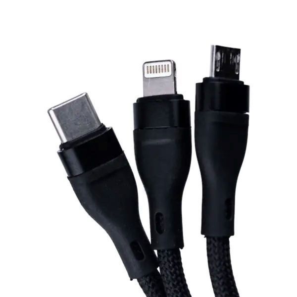 Кабель для заряджання 3-in-1 microUSB/Type-C/Lightning UR521 UR521 фото
