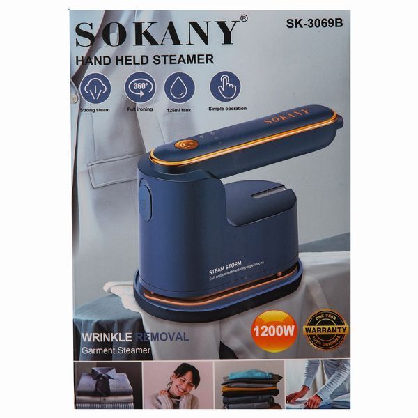 Відпарювач Sokany Ручний 1200 Вт синій SK-3069B SK-3069B фото