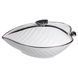 Супница 800 (мл) фарфоровая 32&times;21&times;16 (см) с крышкой Белый с серебром XL-4054AS XL-4054AS фото 1